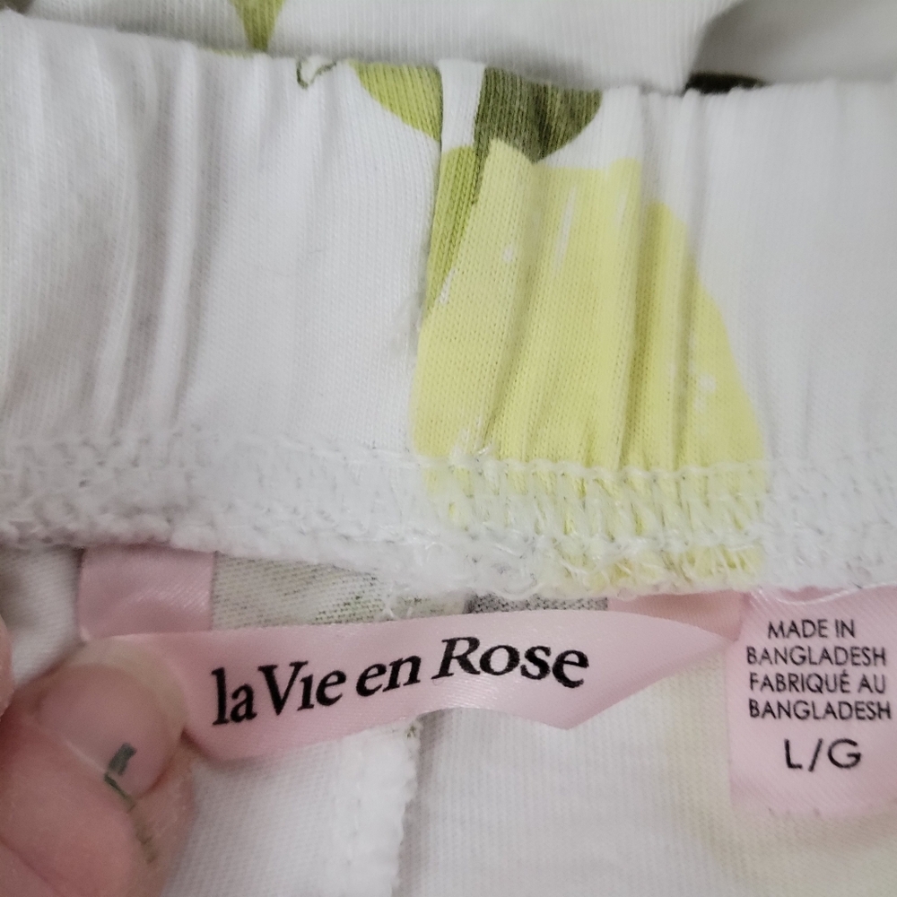 LA VIE EN ROSE WOMEN'S 2 PIECE PAJAMA LOUNGE WEAR SIZE LARGE - Picture 5 of 7